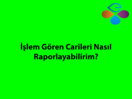 lem Gren Carileri Nasl Raporlayabilirim?