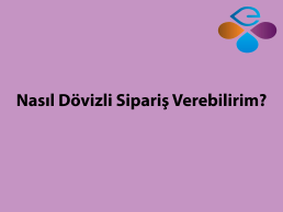 Nasıl Dövizli Sipariş Verebilirim?